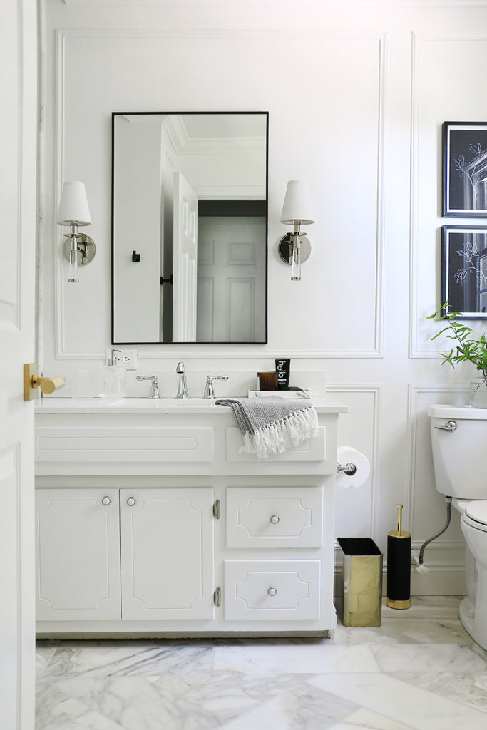 a white bathroom