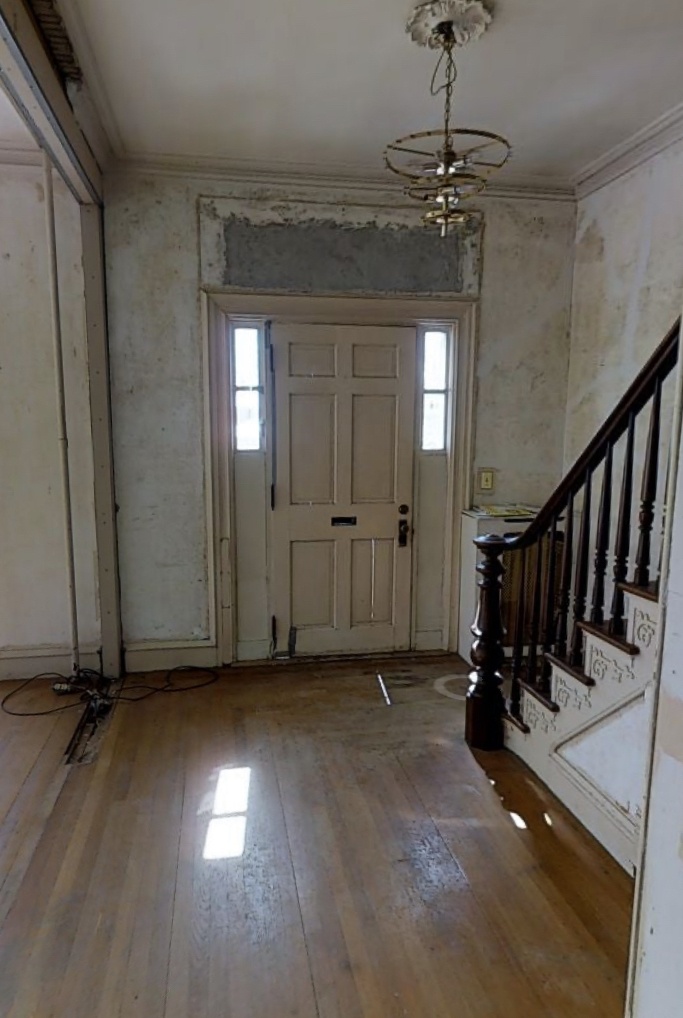 the original doorway lacked a window