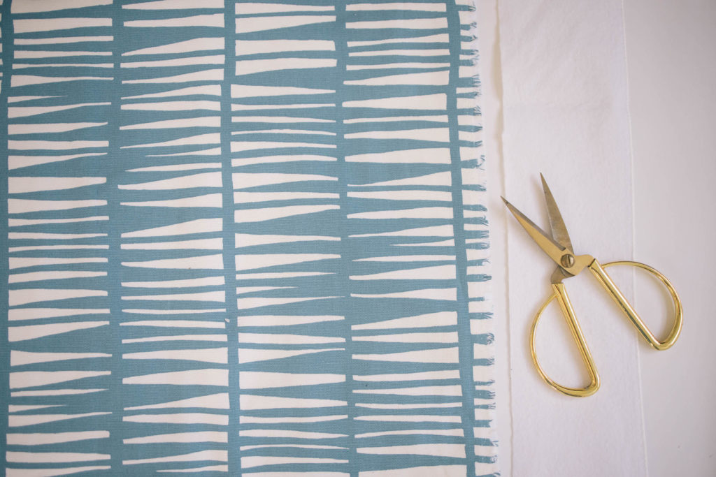 cotton blanket with scissors