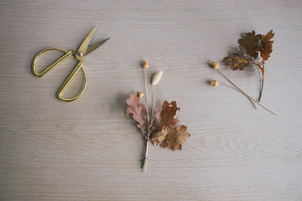 DIY fall wreath materials