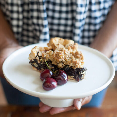 Black Cherry Crumble Pie