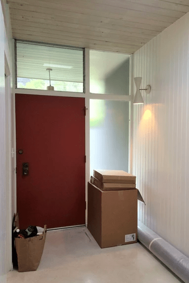 mid-century house before