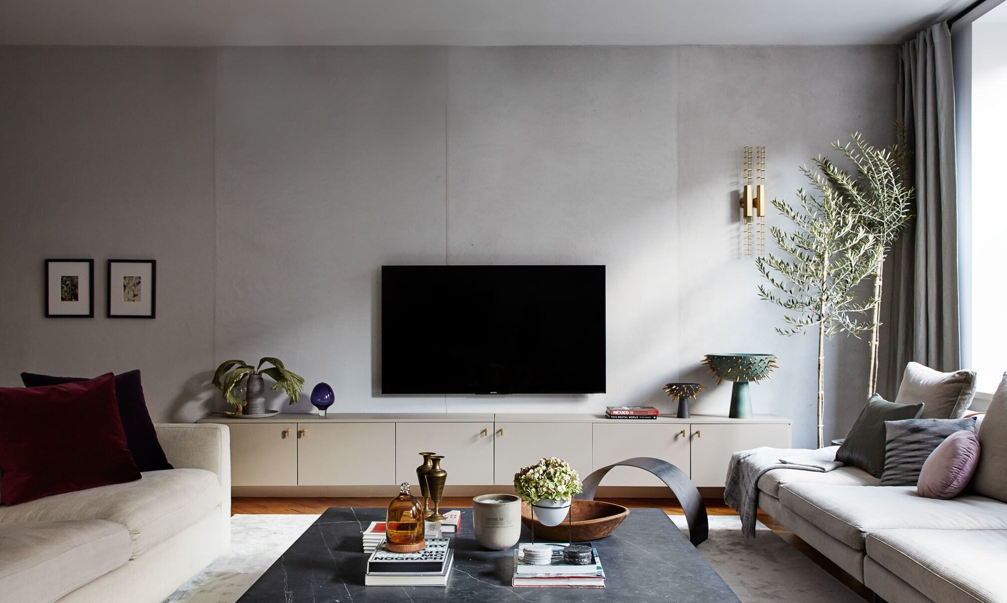 IKEA Semihandmade media cabinet in beige
