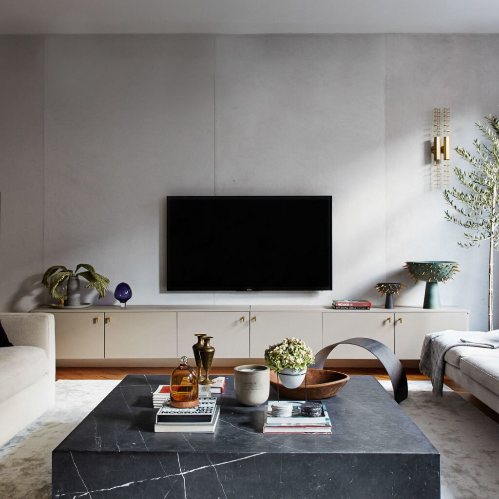 IKEA Semihandmade media cabinet in beige