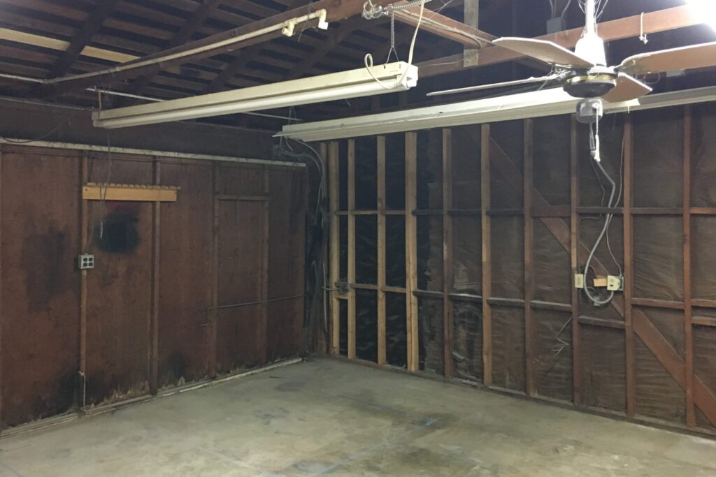Garage ADU conversion before