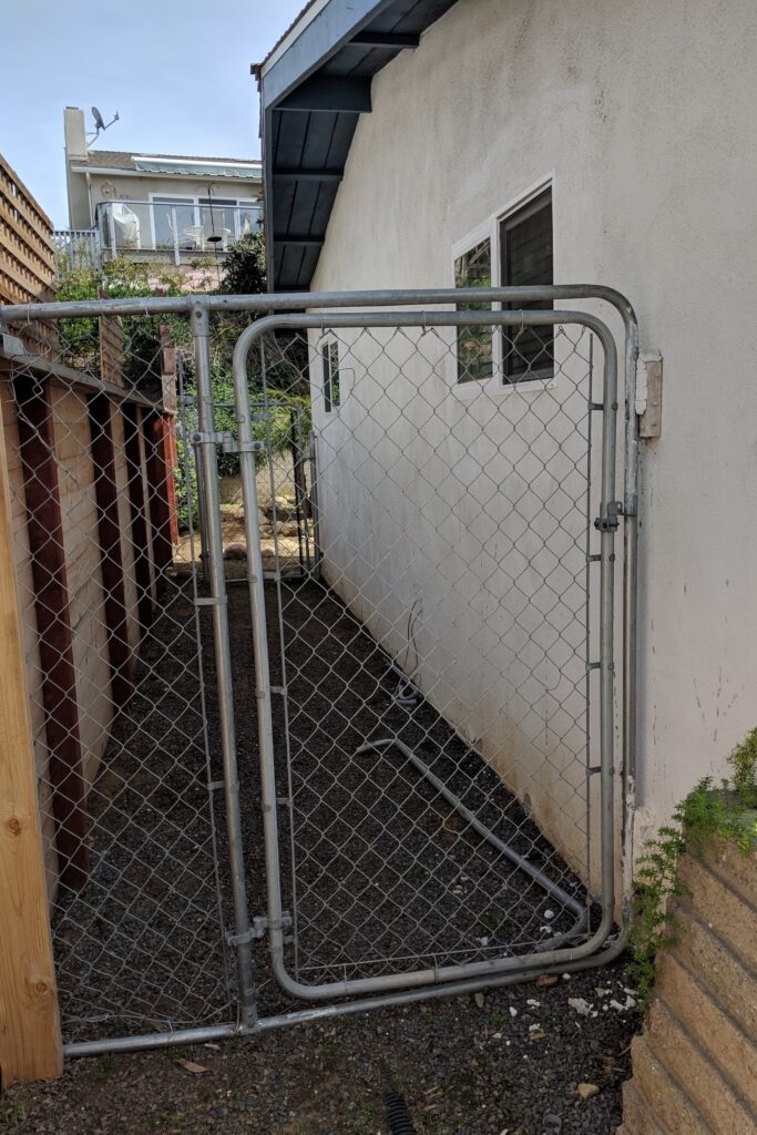 Pink kitchen renovation before