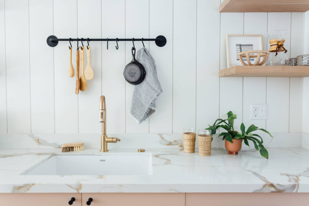 Kitchen Rail Above Sink