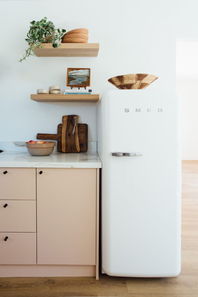 Pink kitchen renovation