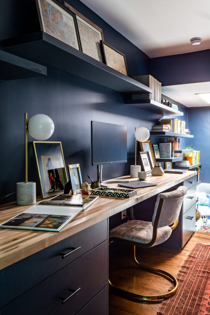 Dark home office ideas
