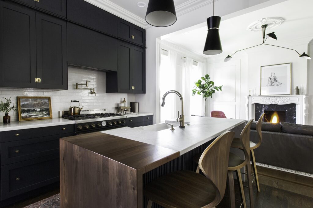 Split surface kitchen island ideas