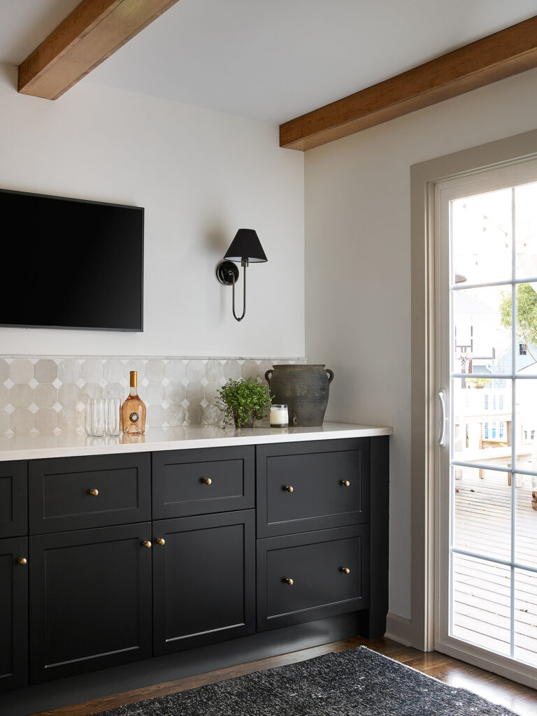 Black Semihandmade bar cabinet