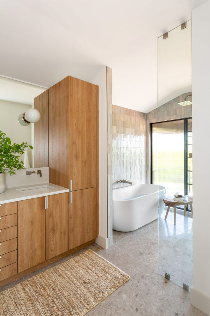 Wood bathroom vanity ideas