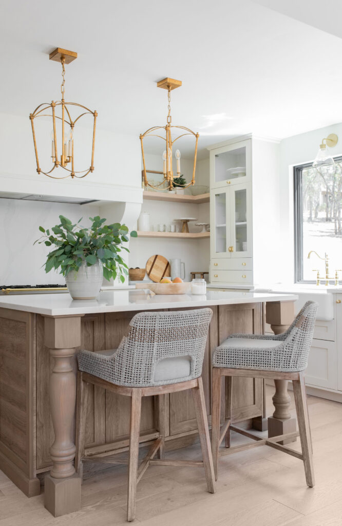 Wood Farmhouse Kitchen Island