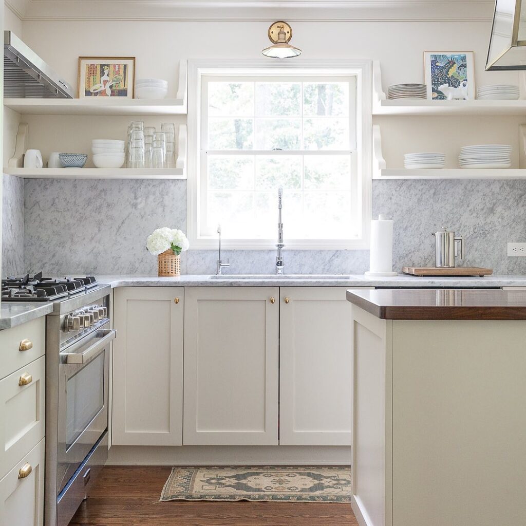 Butcher Block Farmhouse Kitchen Island