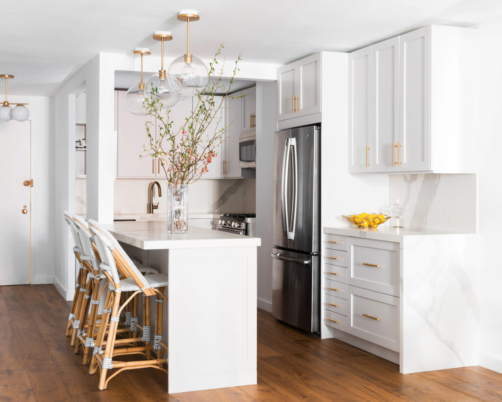 White Farmhouse Kitchen Island