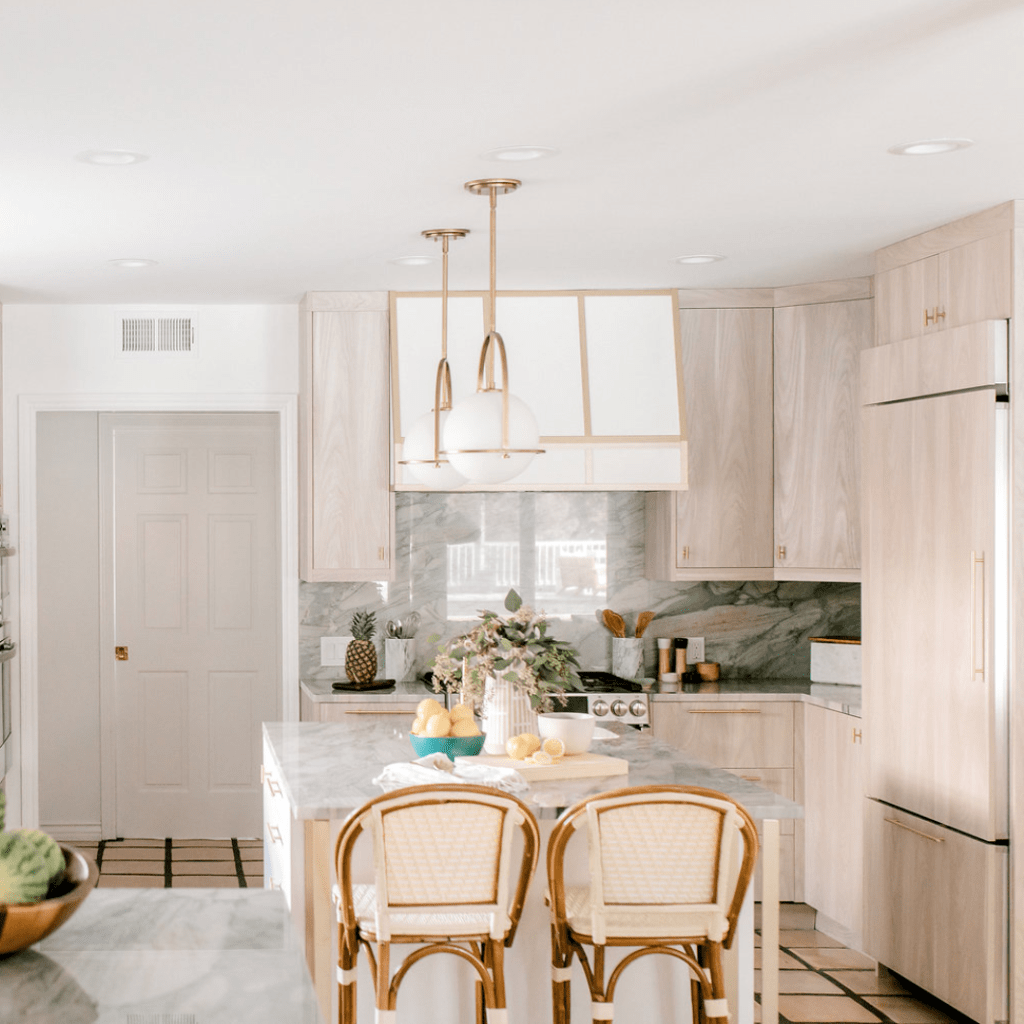 Marble Farmhouse Kitchen Island