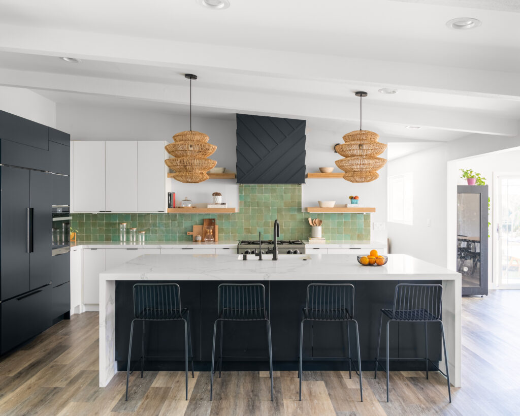 Black Modern Kitchen Island