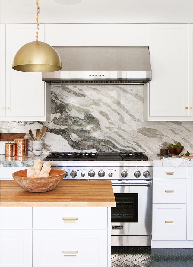 Butcher Block Farmhouse Kitchen Island