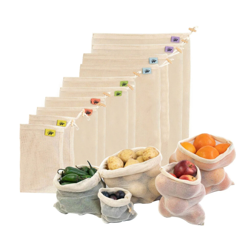 Reusable bags for produce