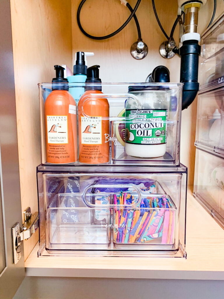 Under sink organization