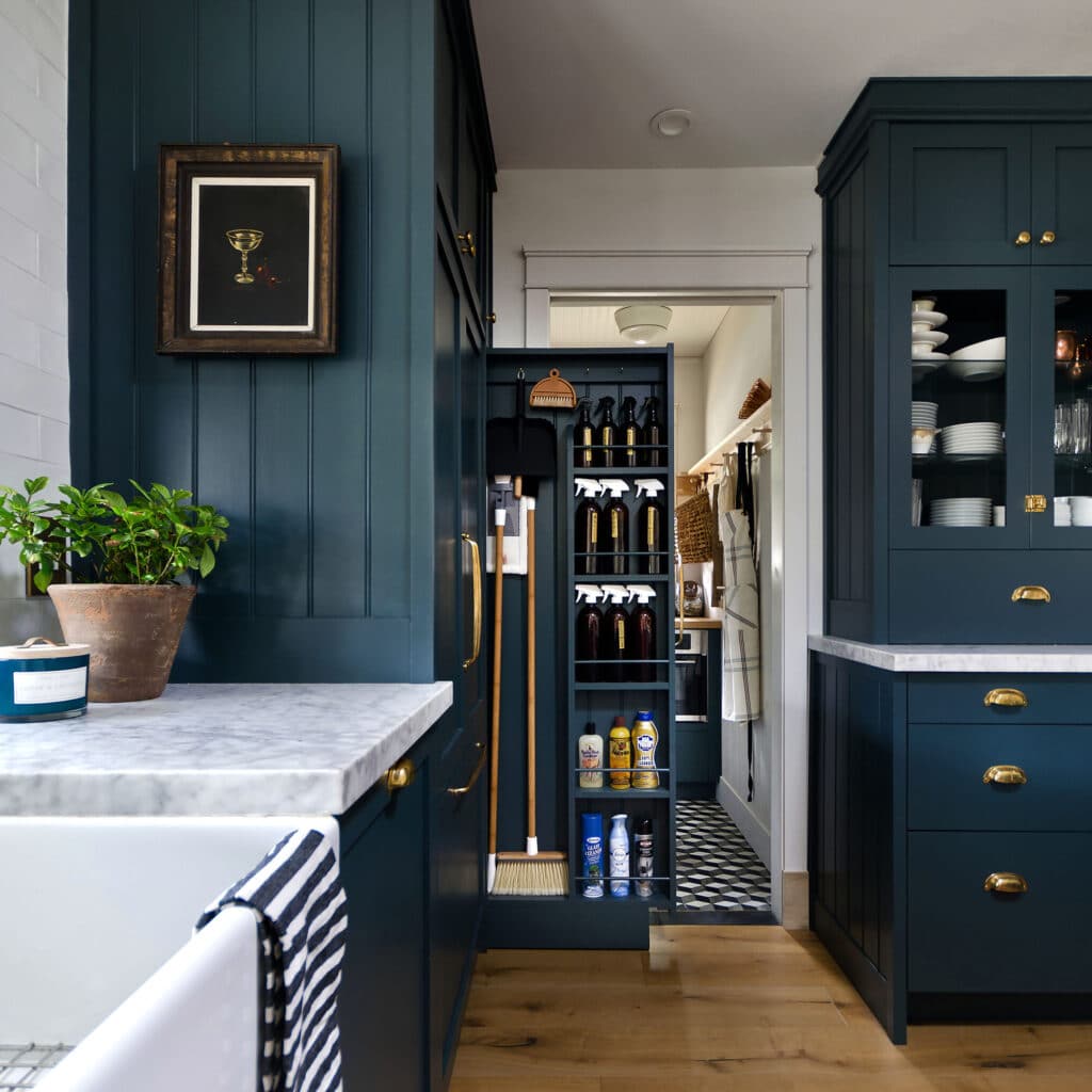 Navy blue kitchen